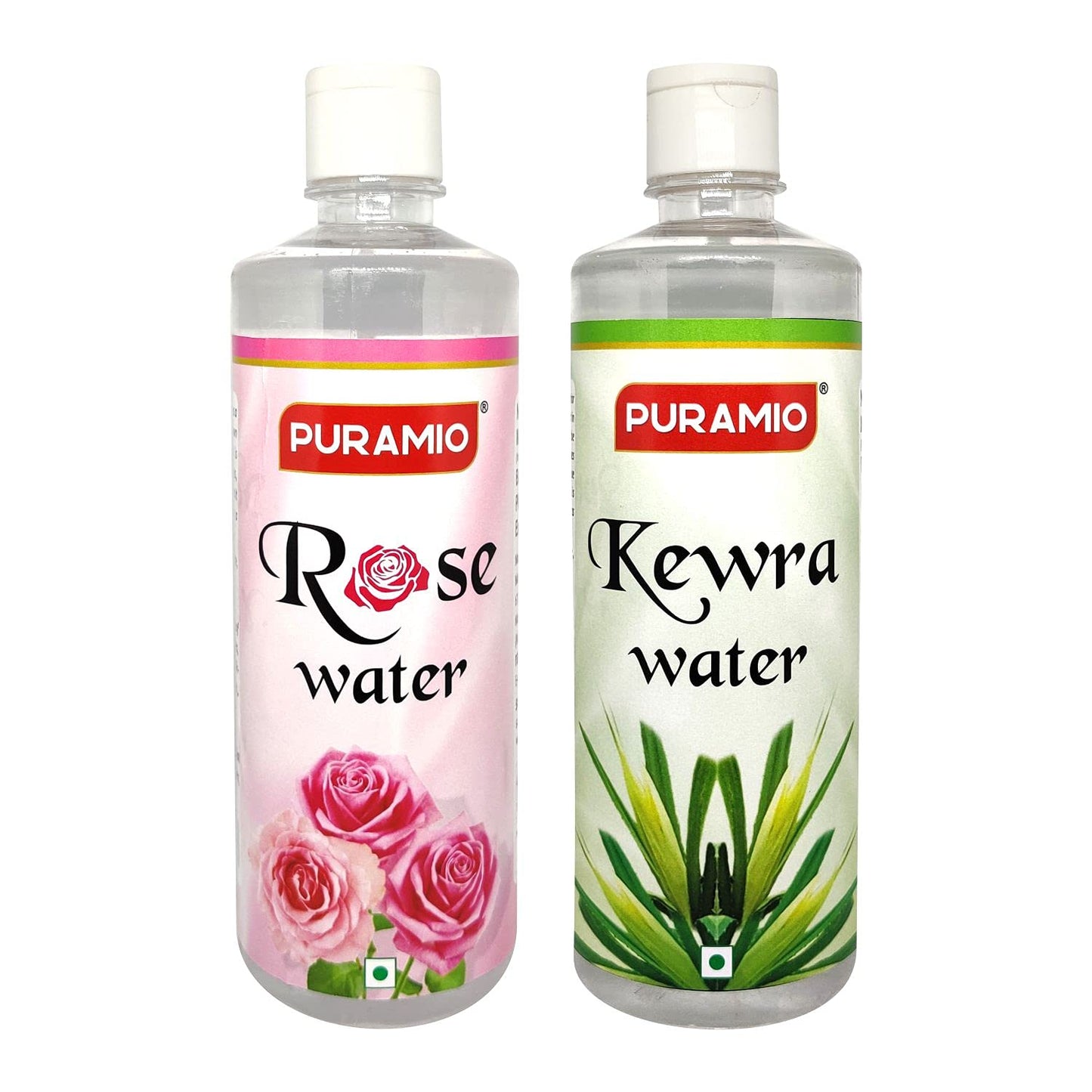 Puramio Rose & Kewra Water (for Biryani, Mughlai Dishes & Cosmetic use), 500ml Each