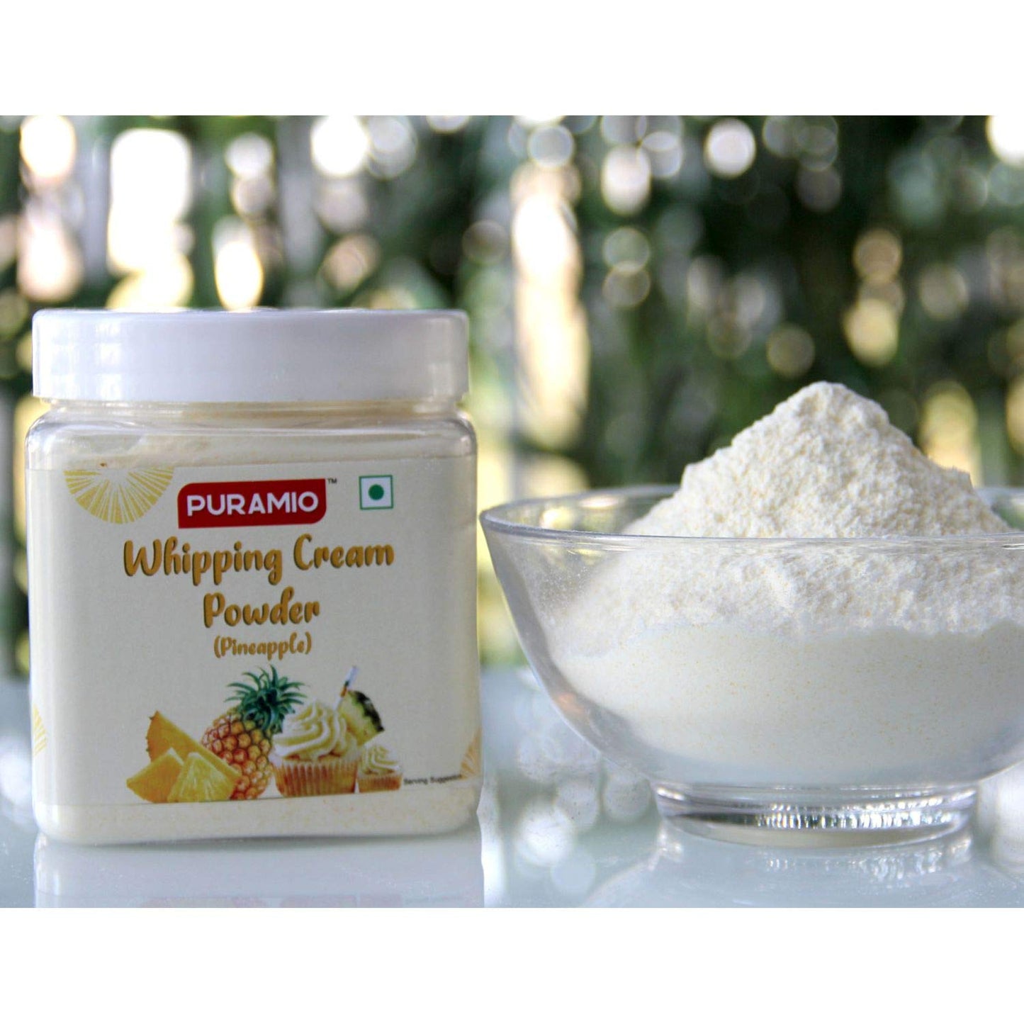 Puramio Whipping Cream Powder Vanilla, Chocolate, Pineapple, Strawberry and Butterscotch, (250g Each (Pack of 5))