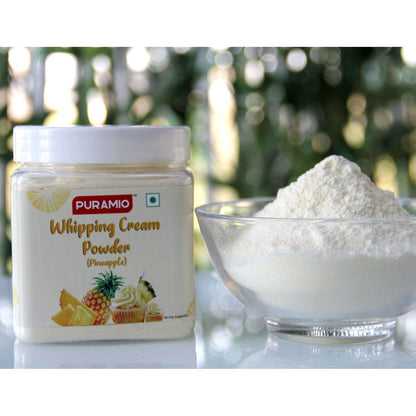 Puramio Whipping Cream Powder Vanilla, Chocolate, Pineapple, Strawberry and Butterscotch, (250g Each (Pack of 5))