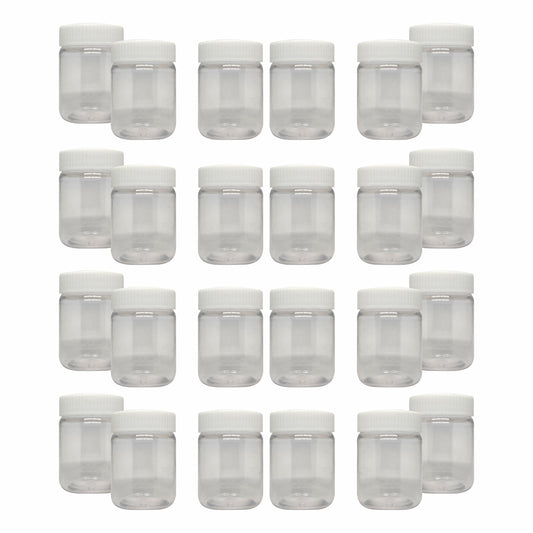 Puramio Round Pet Jar - each 50ml Set of 24