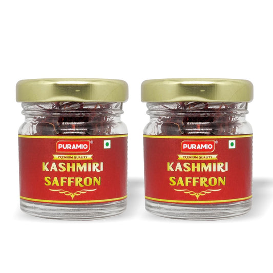 Puramio Kashmiri Saffron (Kesar) - Pure and Natural, (5g x 2= 10g)