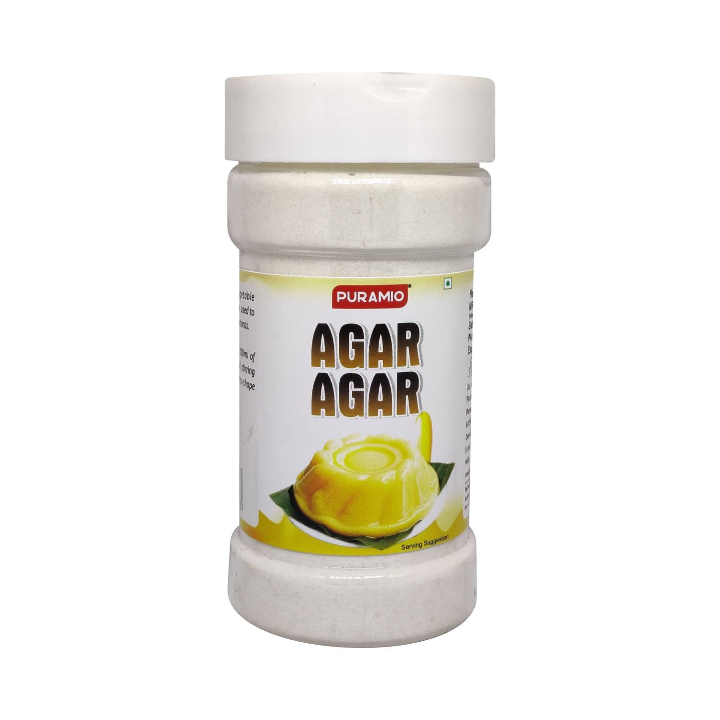 Puramio Agar Agar Powder, (Perfect for Jelly & Desserts | 100% Pure Powder)
