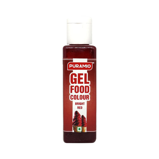 Puramio Gel Food Colour - Bright Red, 30g