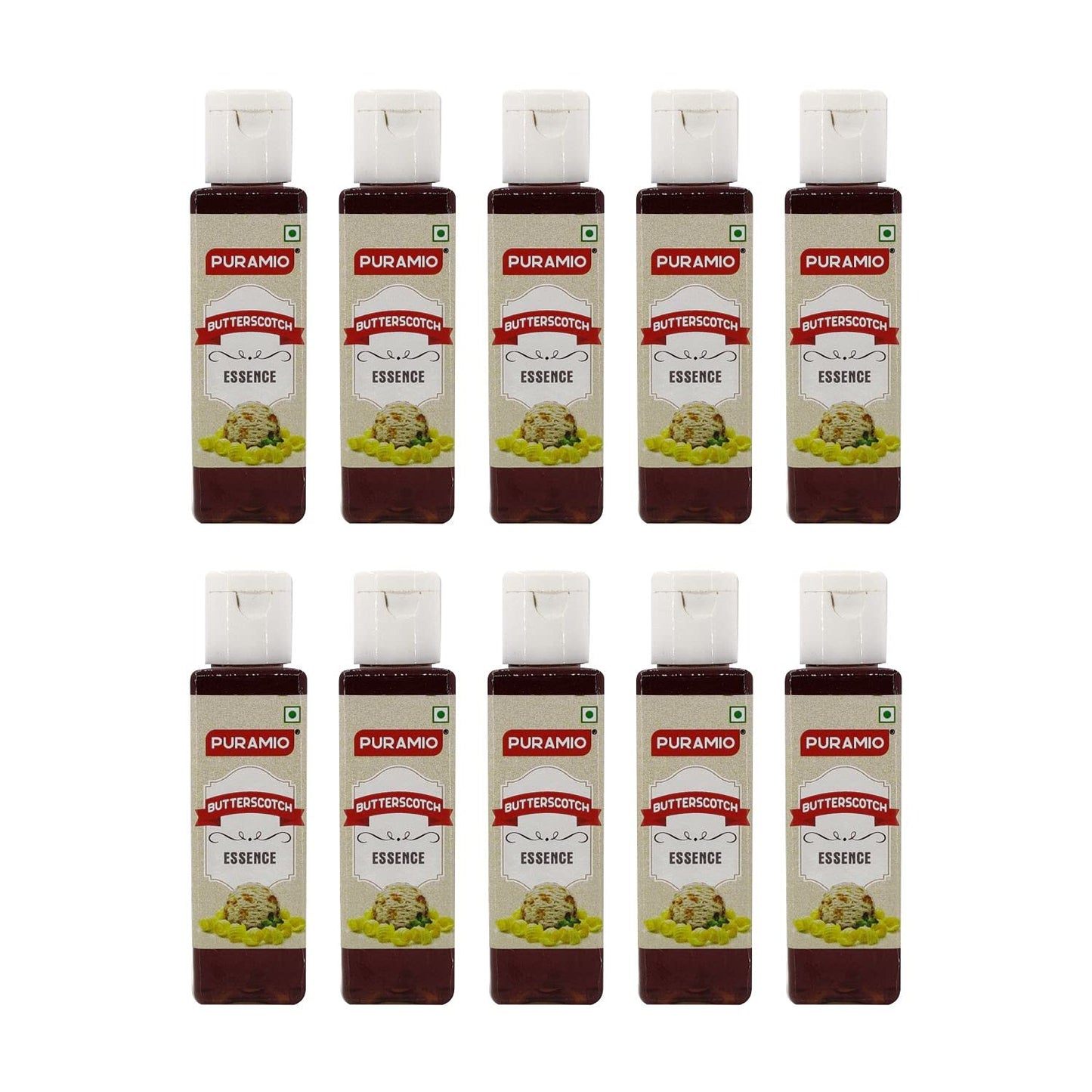 Puramio Butterscotch Culinary Essence - Pack of 10, 30ml Each