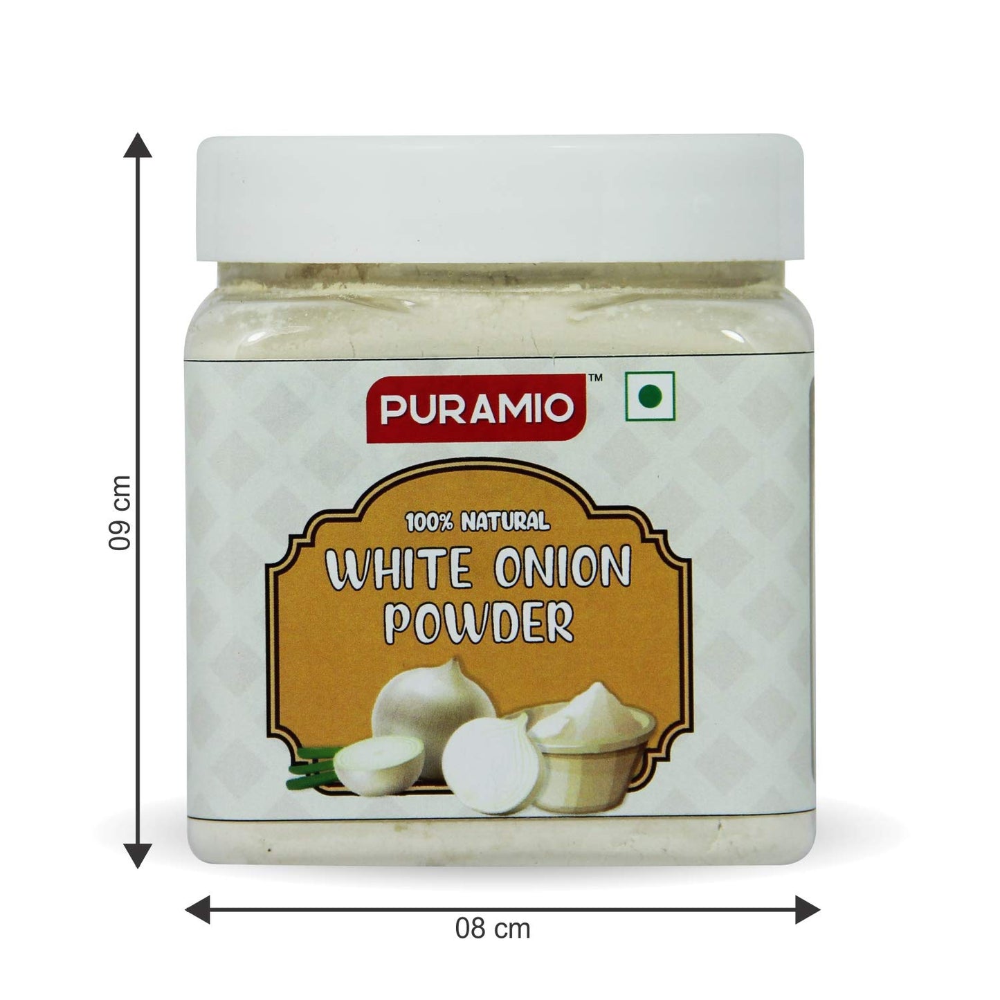 Puramio Combo Pack of White Onion Powder (200g), Garlic Powder (250g) and Ginger Powder (200g)