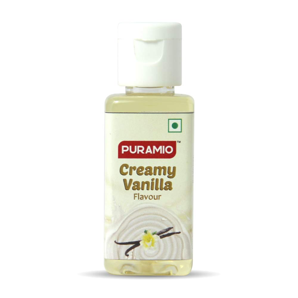 Puramio Combo Concentrated Flavours - Kashmiri Saffron + Creamy Vanilla Each 50ml