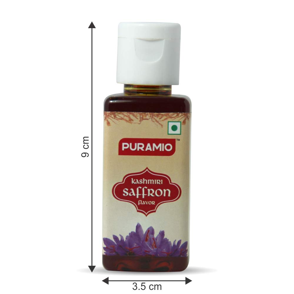 Puramio Combo Concentrated Flavours - Kashmiri Saffron + Creamy Vanilla Each 50ml