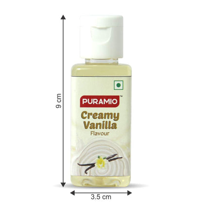 Puramio Combo Concentrated Flavours - Kashmiri Saffron + Creamy Vanilla Each 50ml