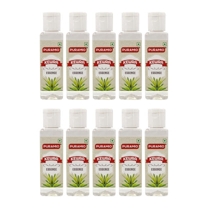 Puramio Kewra Culinary Essence - Pack of 10, 30ml Each