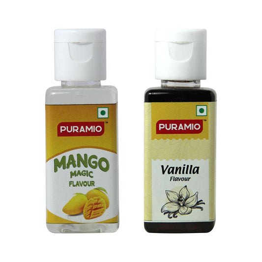 Puramio Combo of Vanilla & Mango Magic Flavour, 50ml