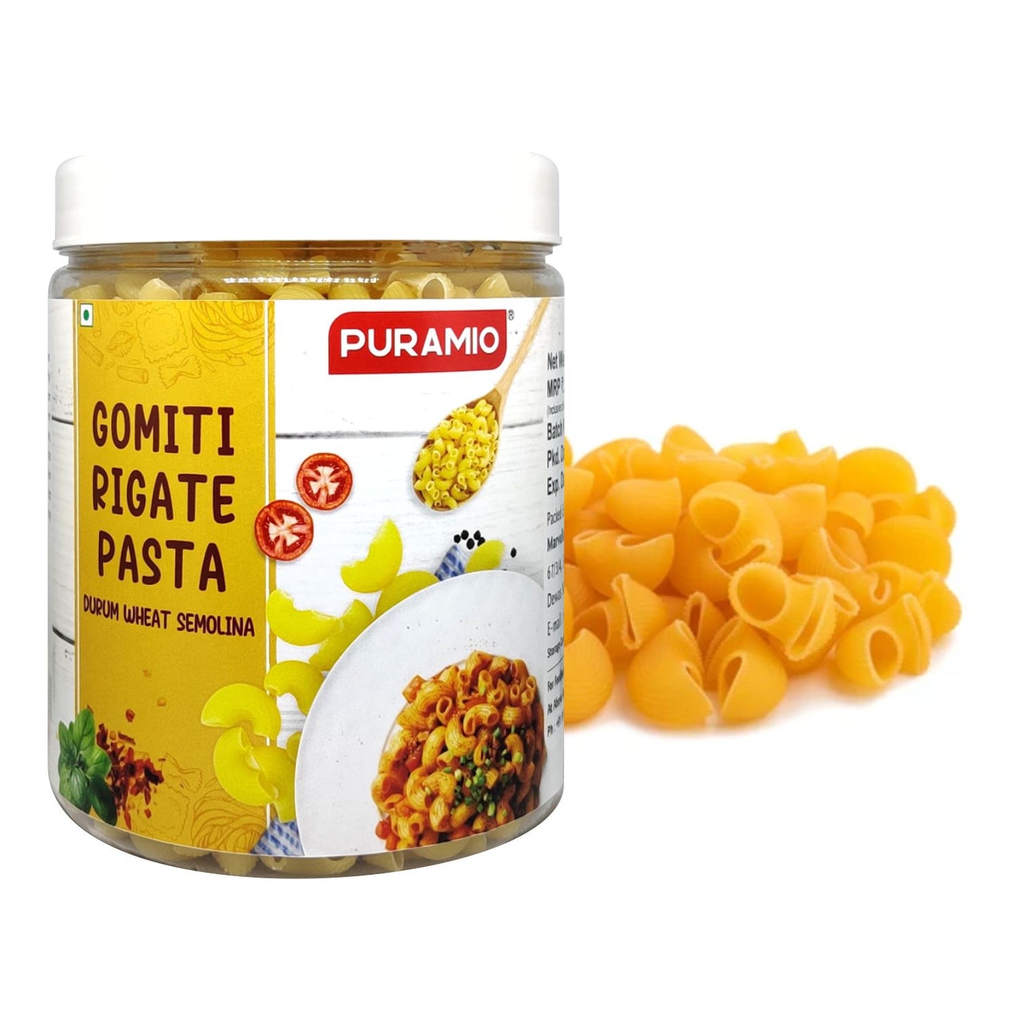 Puramio Gomiti Rigate Durrum Wheat Semolina Pasta