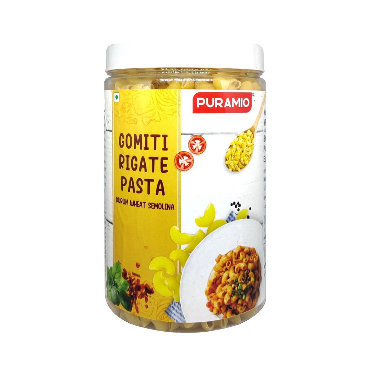 Puramio Gomiti Rigate Durrum Wheat Semolina Pasta