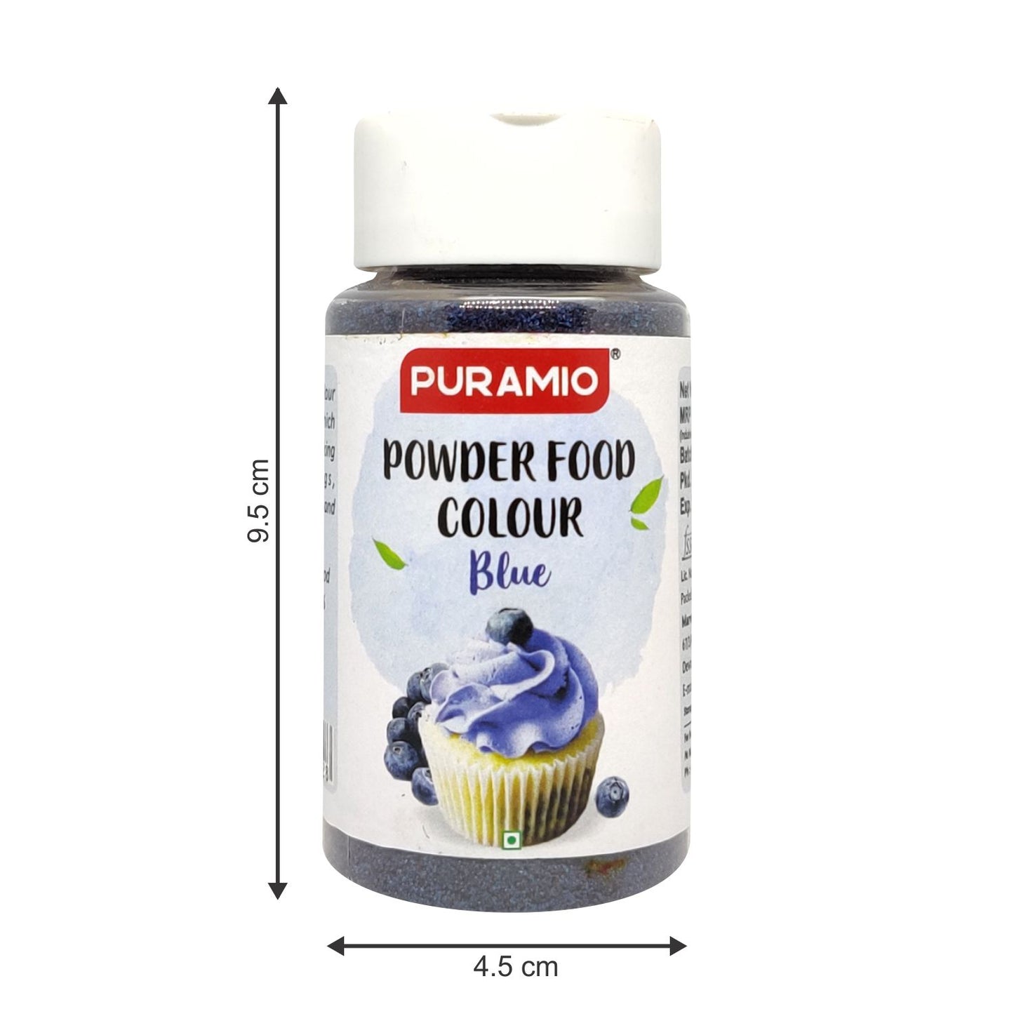 Puramio Powder Food Colour Combo of 6 [125g Each] - Apple Green, Chocolate Brown, Saffron (Kesari), Cola, Lemon Yellow, Orange Red