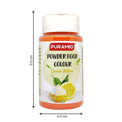 Puramio Powder Food Colour - Lemon Yellow 125g