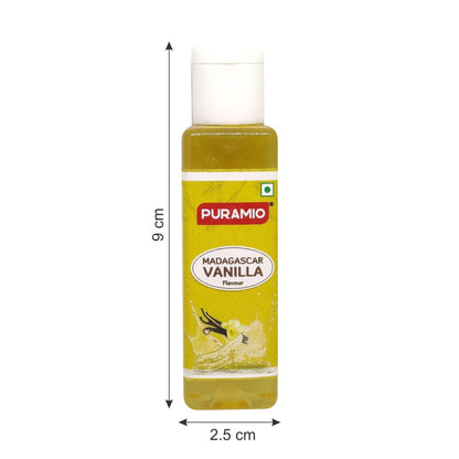 Puramio Liquid Food Concentrated Flavours (Pack of 10-30ml), (Vanilla, Rose, Pineapple, Orange, Lemon, KHUS, Saffron, Strawberry, Mango, Chocolate)