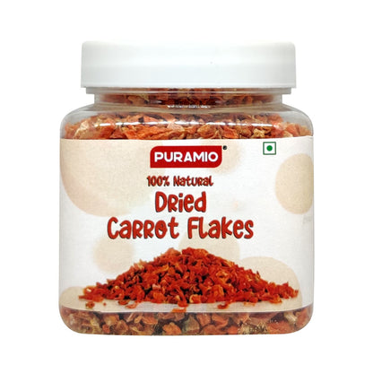 Puramio 100% Natural Dried Carrot Flakes, 100g