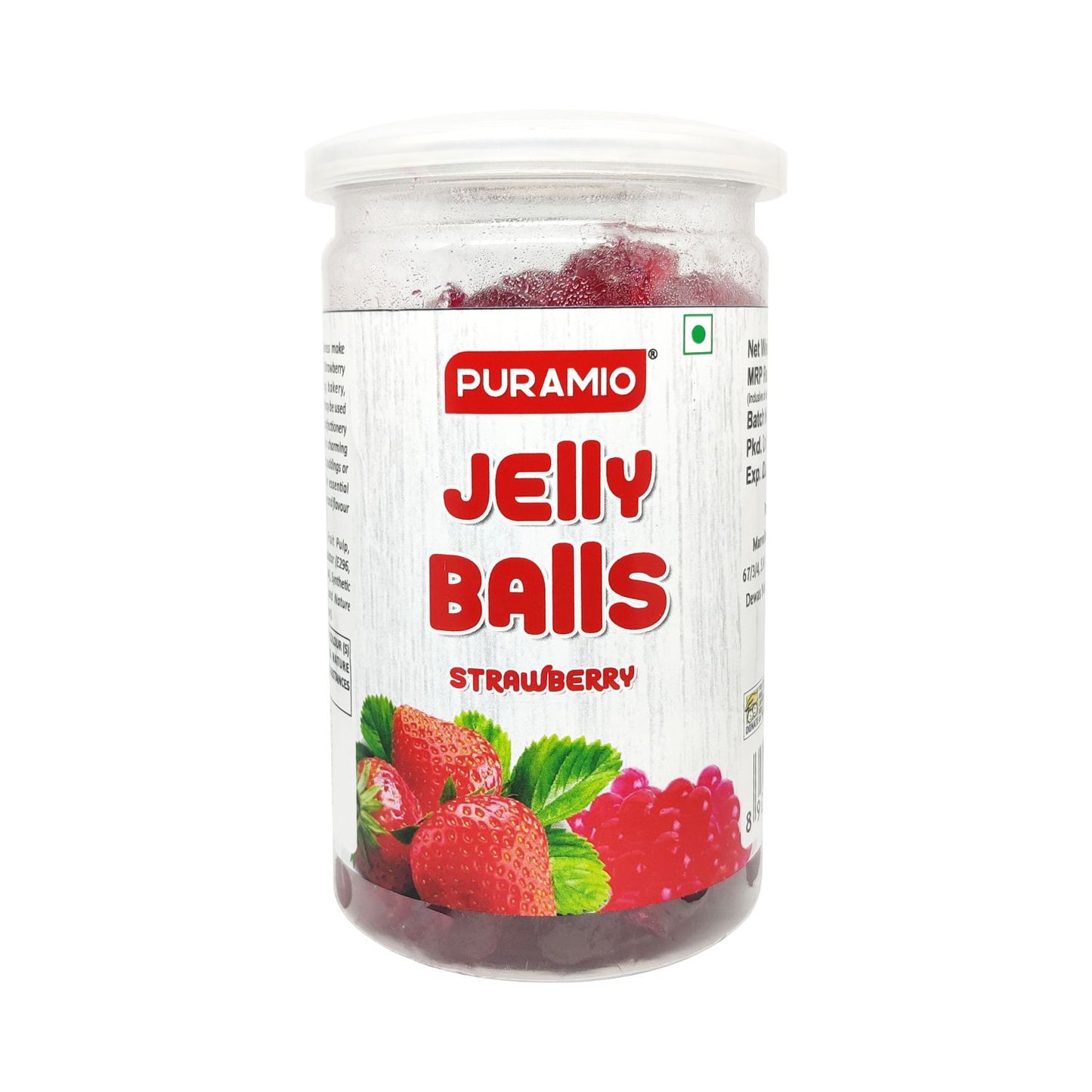 Puramio Combo Pack of Jelly Balls - Strawberry & Orange , 300g Each