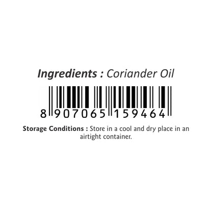 Puramio Coriander Essential Oil [Undiluted]100% Natural & Pure, 30ml