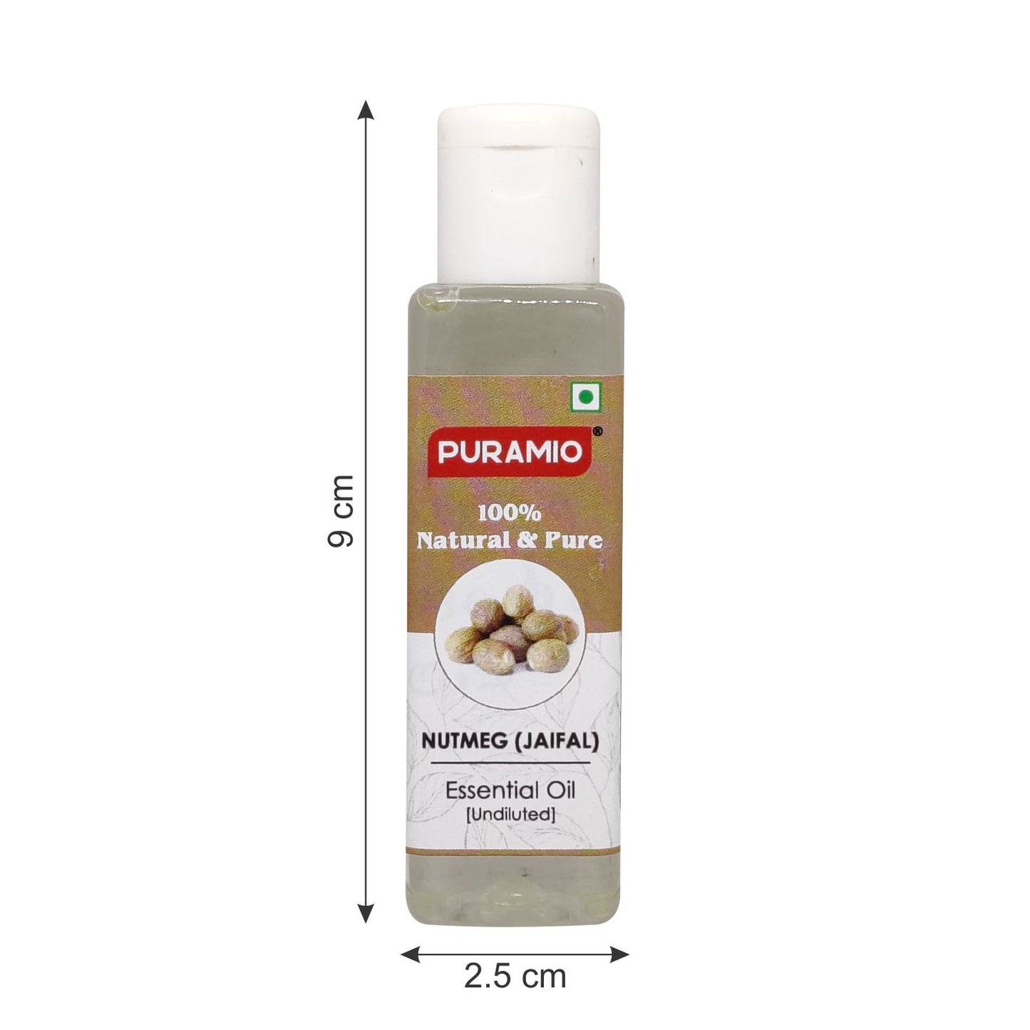Puramio Nutmeg (Jaifal) Essential Oil [Undiluted]100% Natural & Pure, 30ml