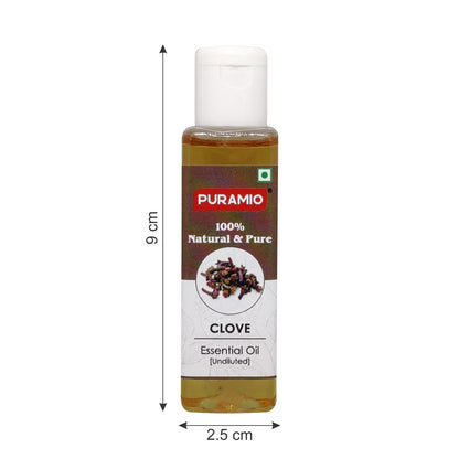 Puramio Clove Essential Oil [Undiluted]100% Natural & Pure,Therapeutic Grade (Clove (Lavang) 30ml