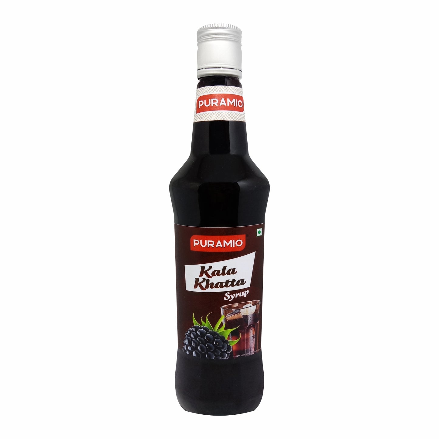 Puramio Kala Khatta Syrup for Cocktails/Mocktails/Drinks, Juices, Beverages/Lemonades/Ice Gola, 750ml