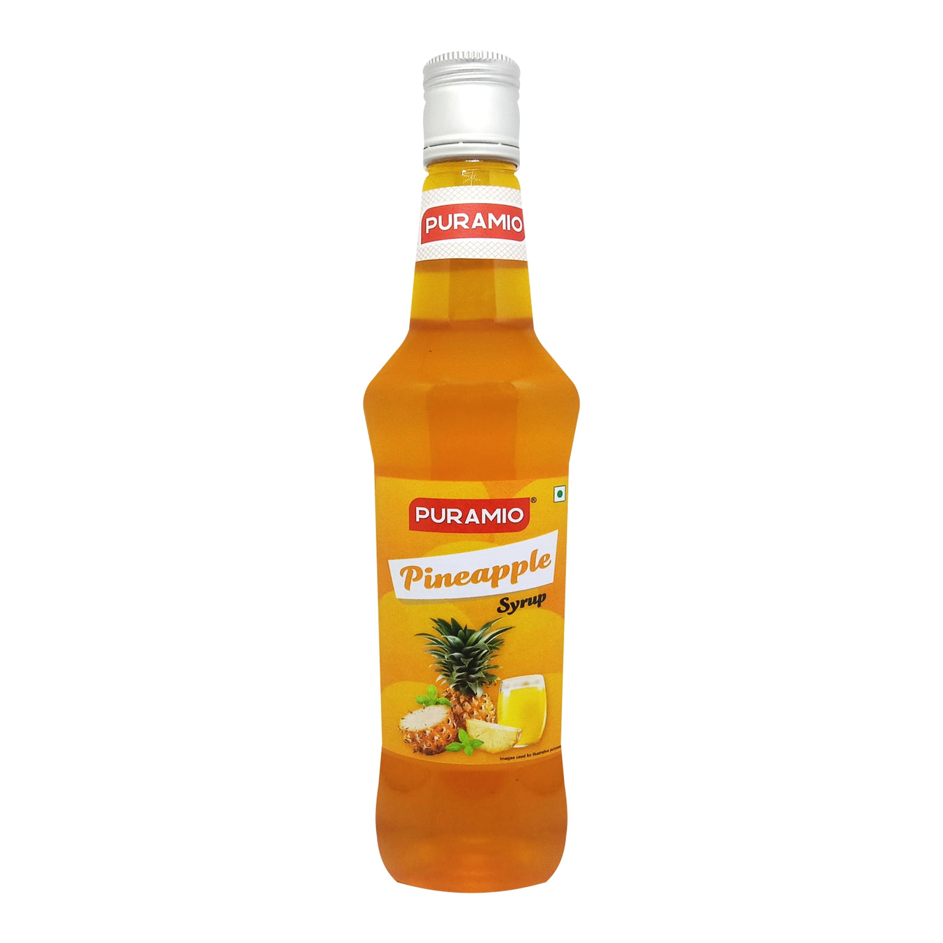 Puramio Pineapple Syrup for Cocktails/Mocktails/Lemonades/Ice Gola/Col