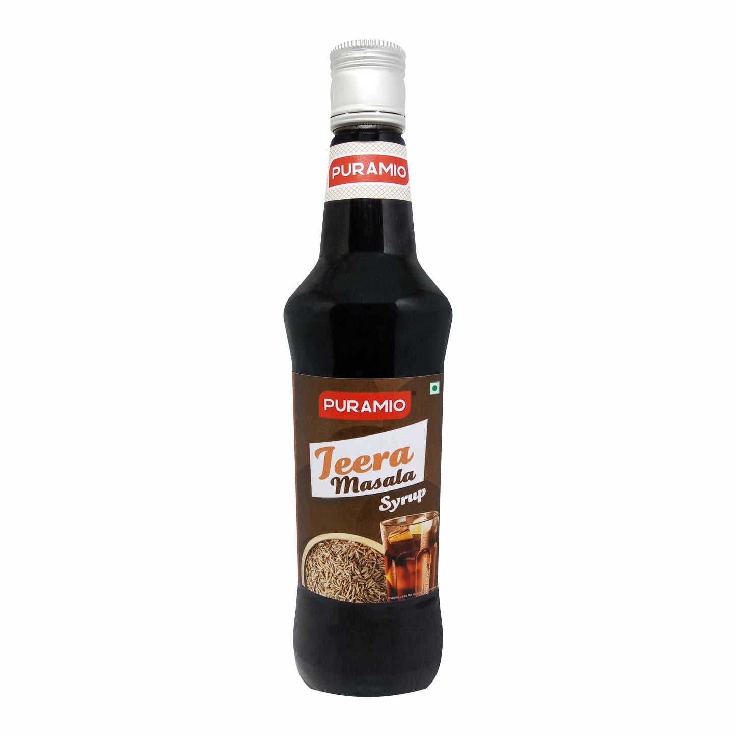 Puramio Jeera Masala Syrup for for Cocktails, Mocktail, Drinks, Juices, Beverages, 750ml