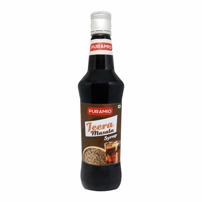 Puramio Jeera Masala Syrup for for Cocktails, Mocktail, Drinks, Juices, Beverages, 750ml