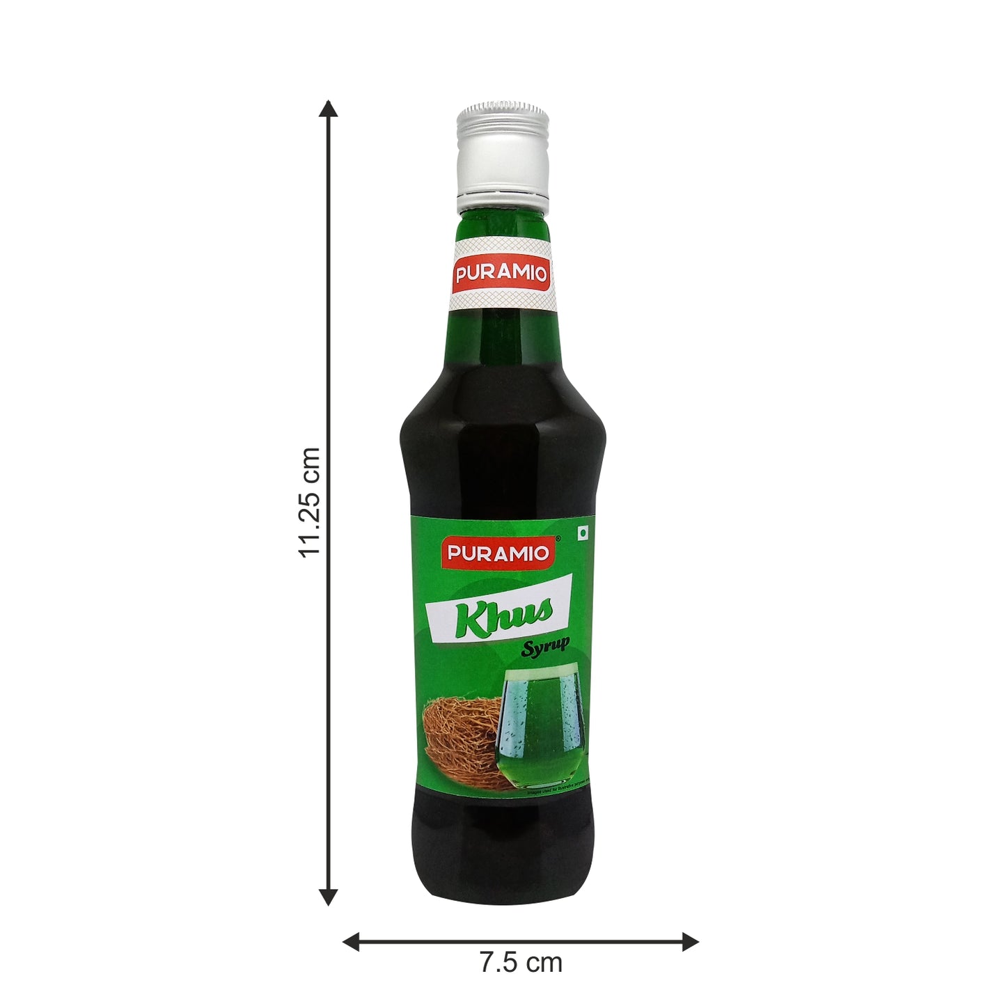 Puramio Khus Syrup for Cocktails/Mocktails, 750ml