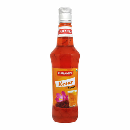 Puramio Kesar Syrup for Cocktails, Mocktail, Drinks, Juices, Beverages,Milk Shake and Ice Cream Making, 750ml