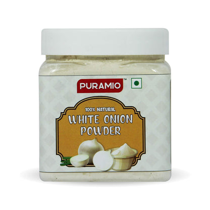 Puramio Combo Pack of White Onion Powder (200g) and Garlic Powder (250g)